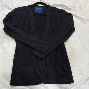 Knit Black Women's Cardigan